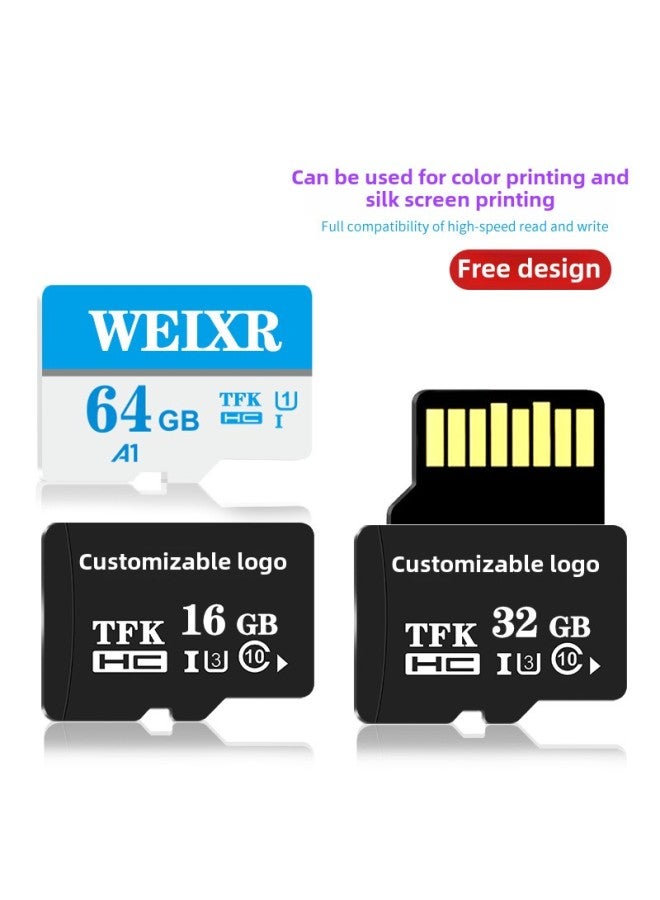 مصنع الجملة بطاقة ذاكرة 8G بطاقة 16GTF 128G كاميرا 64G مراقبة مسجل القيادة 32G بطاقة الهاتف المحمول 4G-السعة: 128gb إصدار التكوين عالي السرعة 40m - Image 2