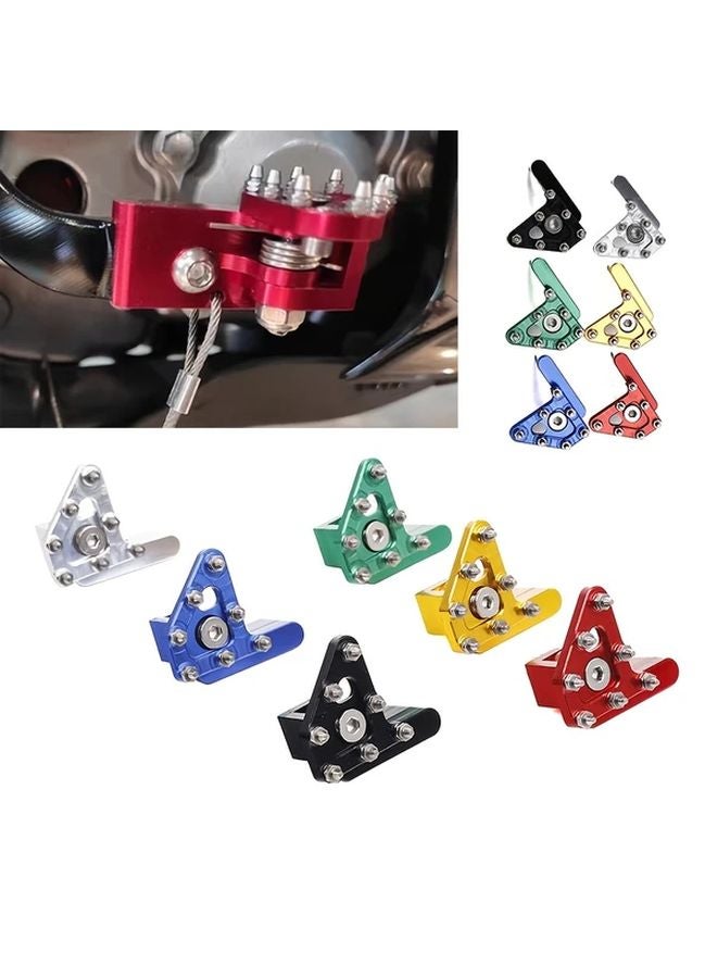 Silvery CNC Universal Rear Brake Pedal Foot Peg Tip For Honda Yamaha Kawasaki 125 530Cc - Image 2
