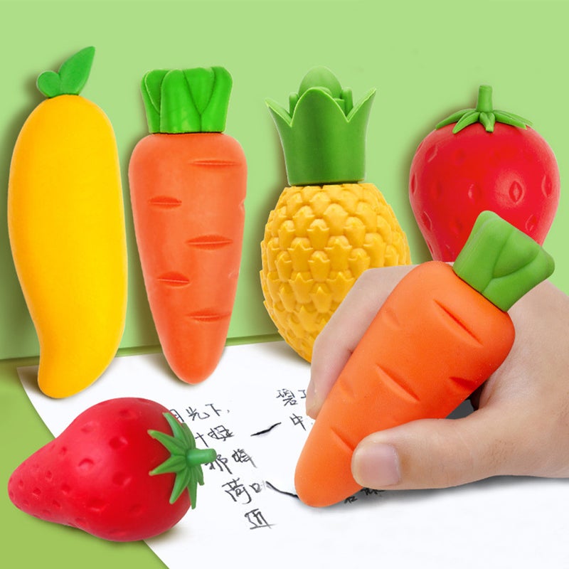 3Pcs Cartoon Kids Erasers Multi-function Mini Erasers Delicate Pencil Erasers Kids Accessory - Image 1