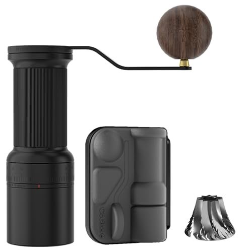 Cocinare ESSENCE GO B38 Ultra Manual Coffee Grinder – with Carrying Case Hand Grinder Capacity 30g, GhostEdge Ultra Burr & 80 Grind Settings, Perfect for Pour-over, Espresso, Cold Brew (Black) - Image 1