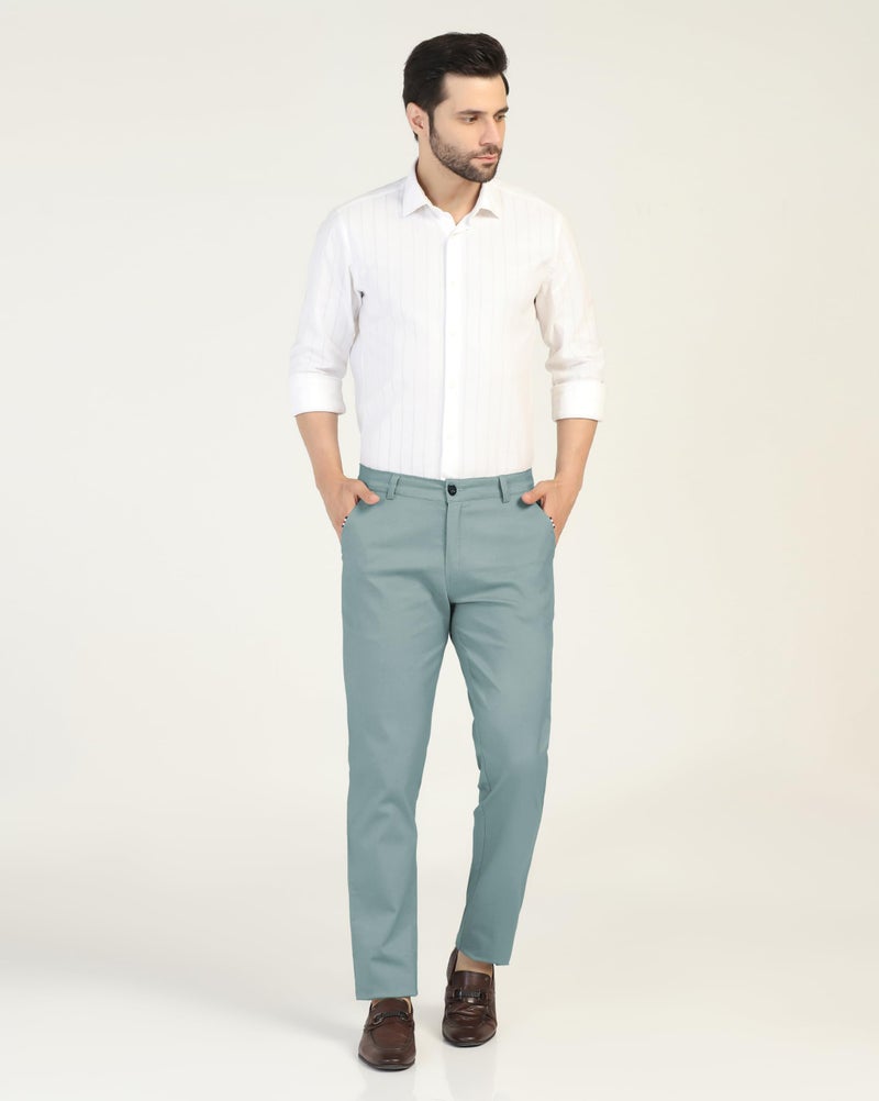 TOPLOT Men's Casual Trouser | Regular Fit Design with Comfortable Structure | Clean Look with Versatile Styling | Easy Movement Fit Ideal for Casual, Office & Daily Use (5205_28_Grey) - Image 2