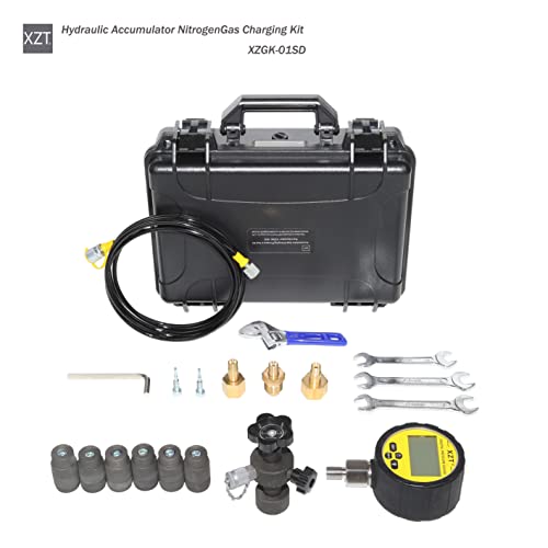 XZT GK-01SD Hydraulic Accumulator Nitrogen Charging System, Nitrogen Pressure Test Kit, Gas Charging Tools - Image 5
