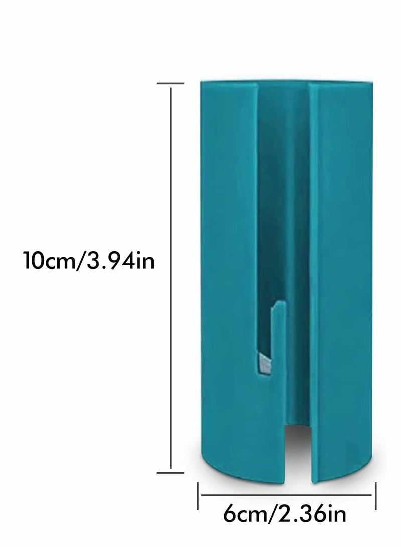 KASTWAVE Wrapping Paper Cutter, 3pcs Gift Wrap Cutter Kraft roll Slitter Storage Rack and Dispenser with Embedded Blade, Round Lip, Safer Easier Cutting - Image 4