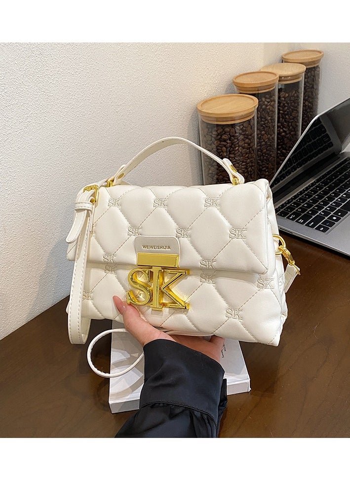 SK New Fashionable And Minimalist Hand-held Single-shoulder And Crossbody Bag 