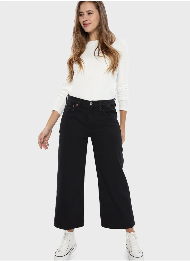 American Eagle Wide Leg Crop Jeans