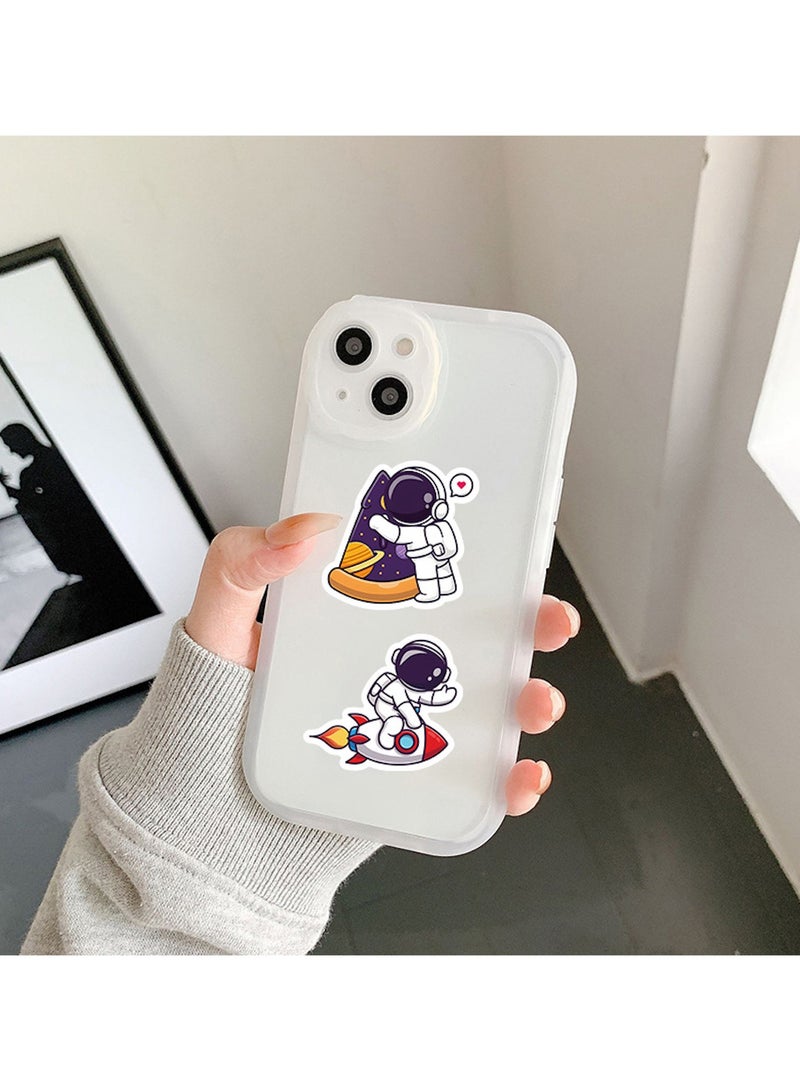 قوس قزح أورينبو مجموعة ملصقات رائد فضاء مكونة من 60 قطعة من ملصقات زجاجات المياه اللطيفة هدايا للأطفال والأولاد والمراهقين ملصقات فينيل مقاومة للماء لزجاجات المياه والكمبيوتر المحمول ودفتر القصاصات والمجلات - Image 5