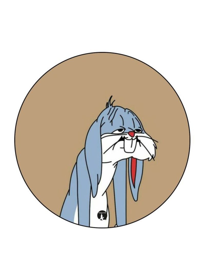 RKN Bugs Bunny Printed Mouse Pad  Brown/Blue/White