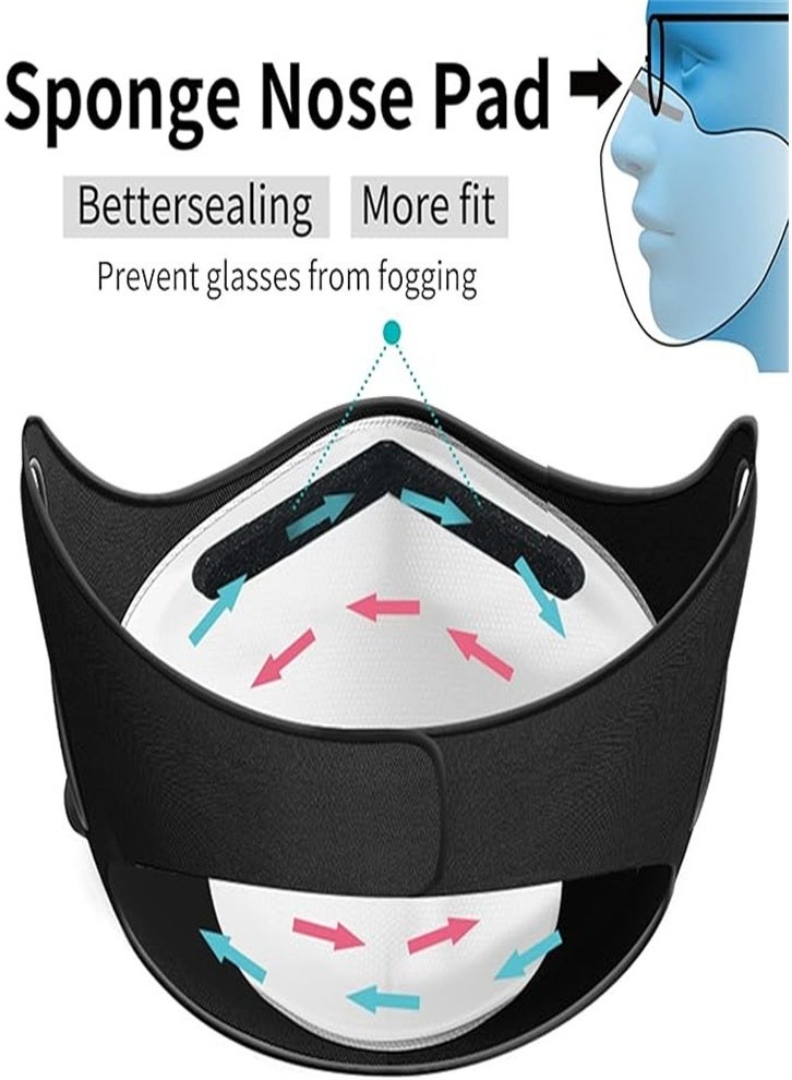 Personal sports portable air purifier: Electric mask specifically designed for running and cycling, intelligent active air delivery, allowing for unrestricted breathing for those with high lung capacity (Black Competition Edition) - Image 4