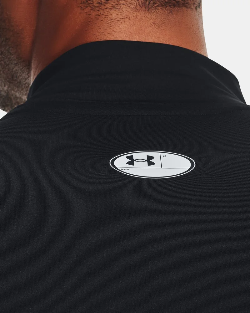 Under Armour Black Men's HeatGear® Mock Long Sleeve T-Shirt for Men | Best Price UAE