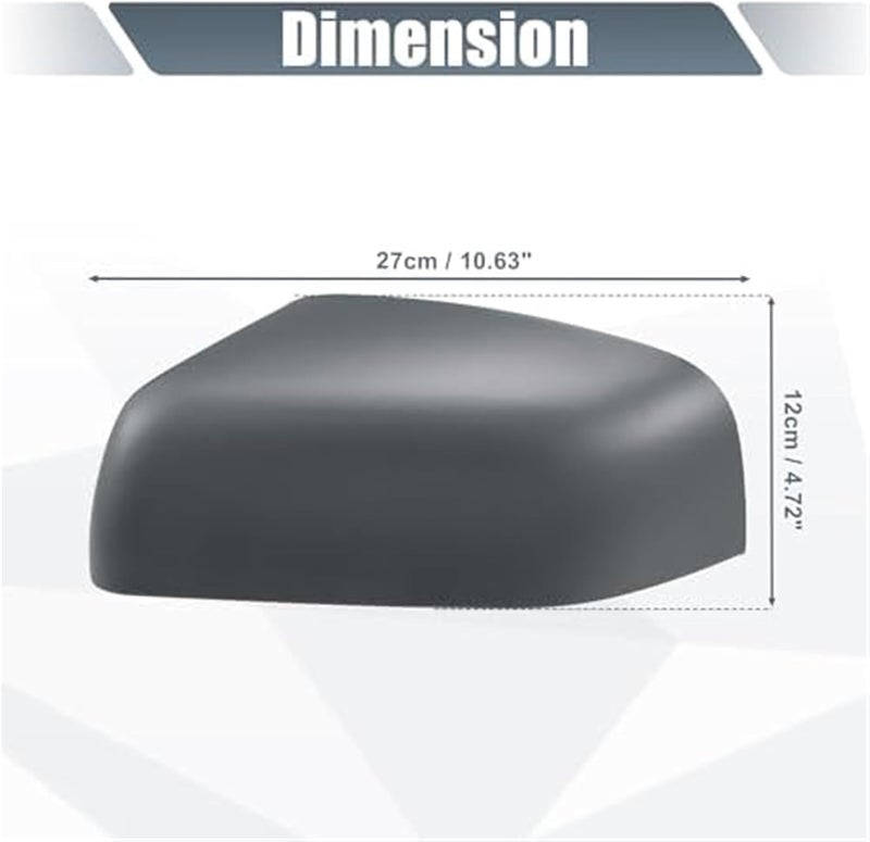 QASULER Gray Mirror Cover Caps for Land Rover - Image 2