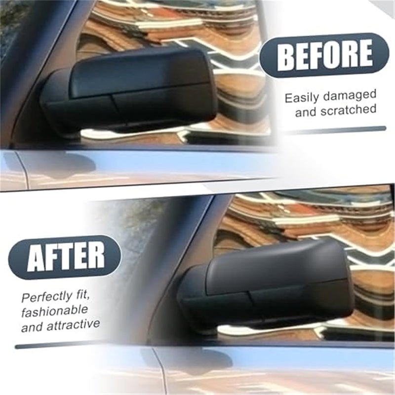 QASULER Gray Mirror Cover Caps for Land Rover - Image 3