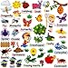 PENGFULL Felt Flannel Board Story Pieces for Toddlers PreschoolKids Interactive Storytelling Teaching Play Kits for Flannel Boardwith Words Felt PiecesInsect Butterfly - Image 2