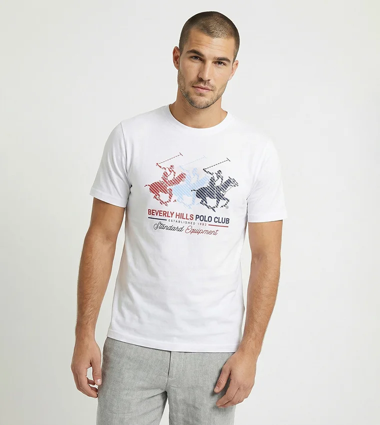 بيفرلي هيلز بولو كلوب Bhpc Mens White Short Sleeve T-Shirt