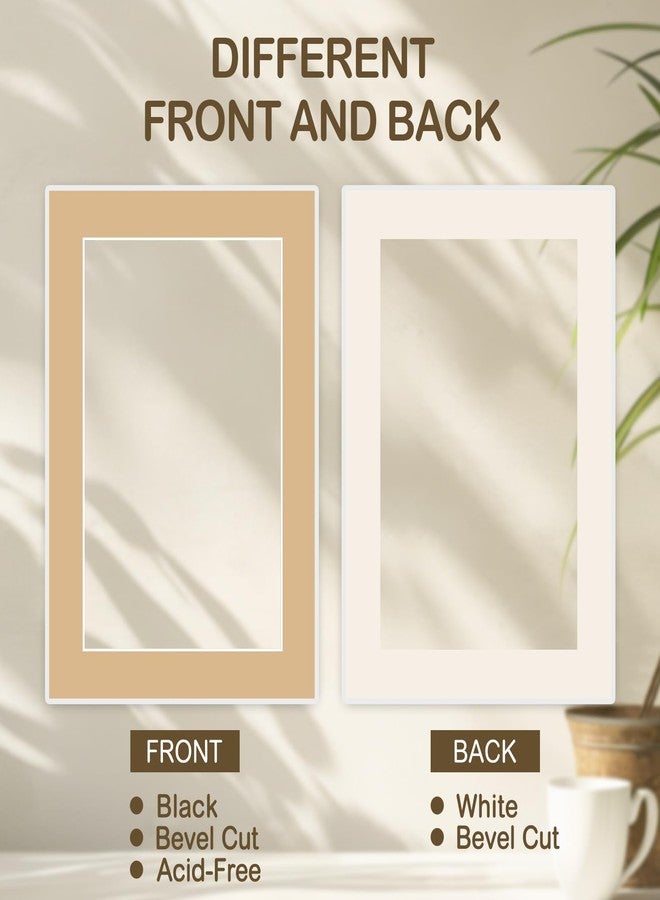 Prudiut 15 Pack 12x16 Picture Mats, Mixed Colors Frame Mattes for 9x12 Pictures Photo Frame Mat Core Bevel Cut Mat Board Show Kit for Photos, Prints, Artworks - Image 4