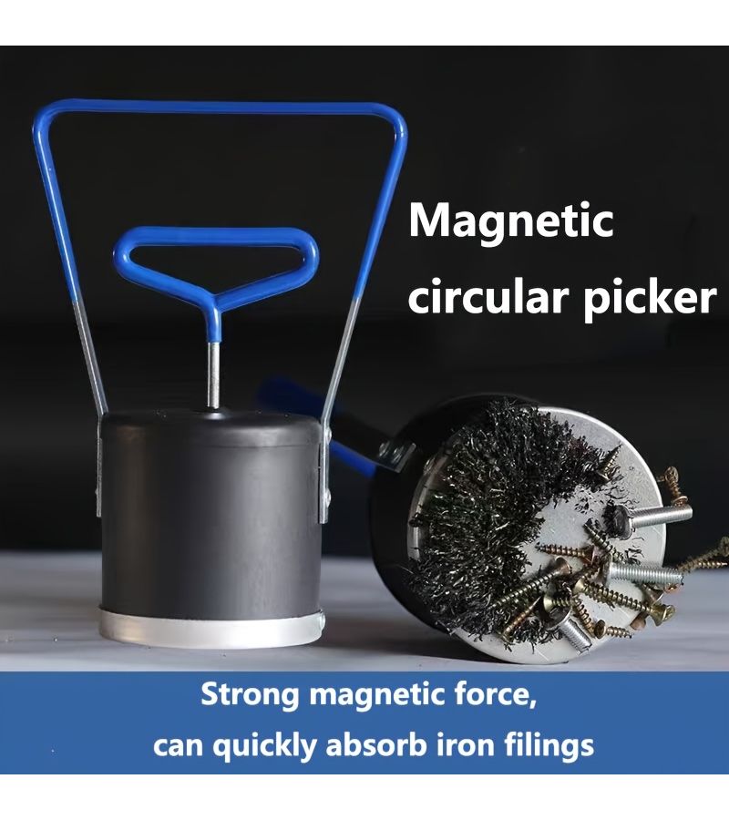 Large Hand Held Magnetic Pickup Tool Pull Up Switch Automatic Release One Pull Iron Picker - Image 2