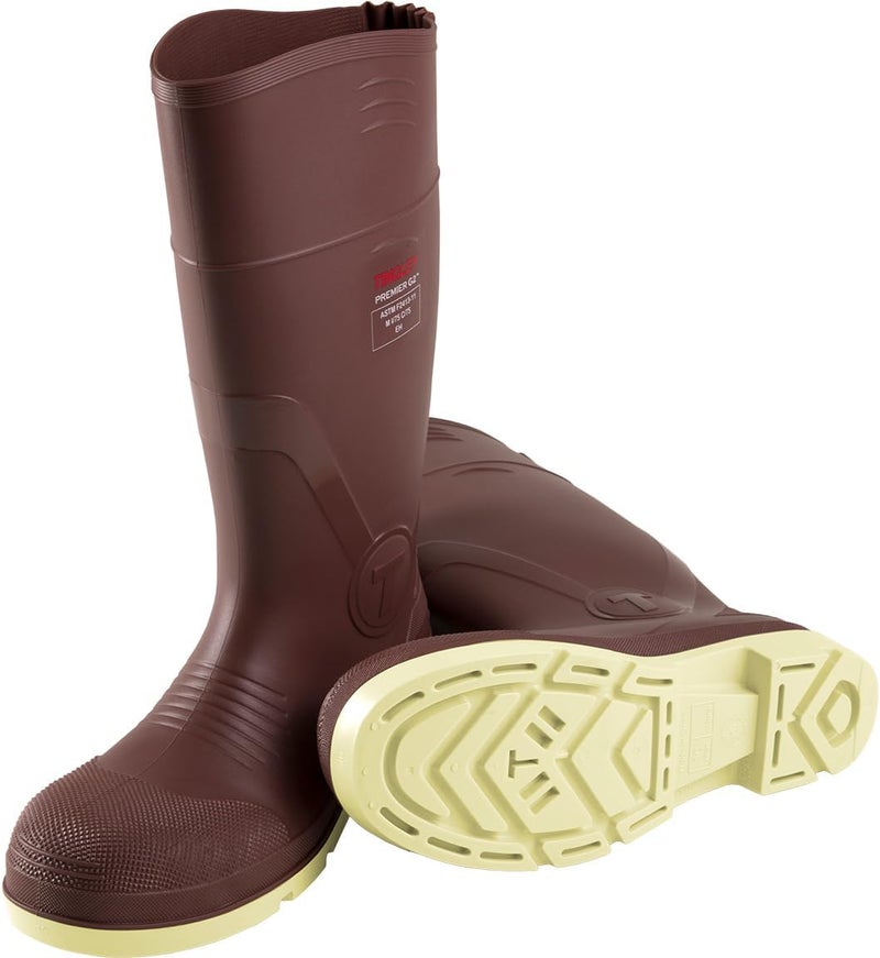 TINGLEY 93255 Premier G2 Composite Safety Toe Knee Boot, Brick Red Upper - Cream Sole - Image 3