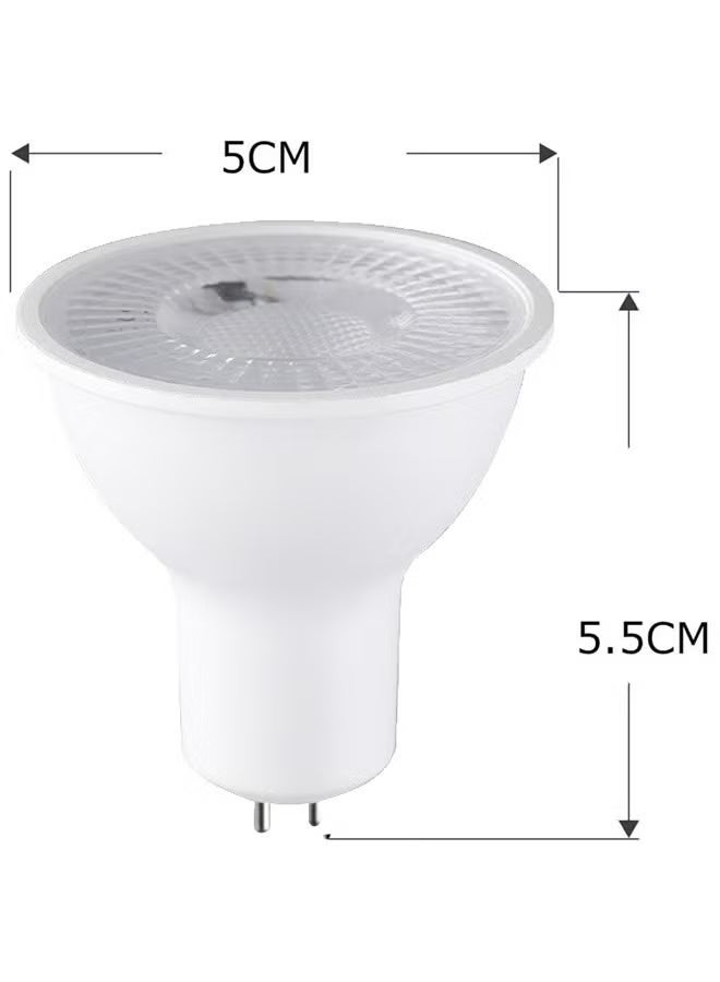 عبوة من 10 لمبات LED MR16، قاعدة GU5.3 ثنائية السنون، 7 وات (ما يعادل 70 وات) 3000 كلفن دافئ للإضاءة الكاشفة، والإضاءة الغائرة، وإضاءة التتبع، 240 فولت - Image 3