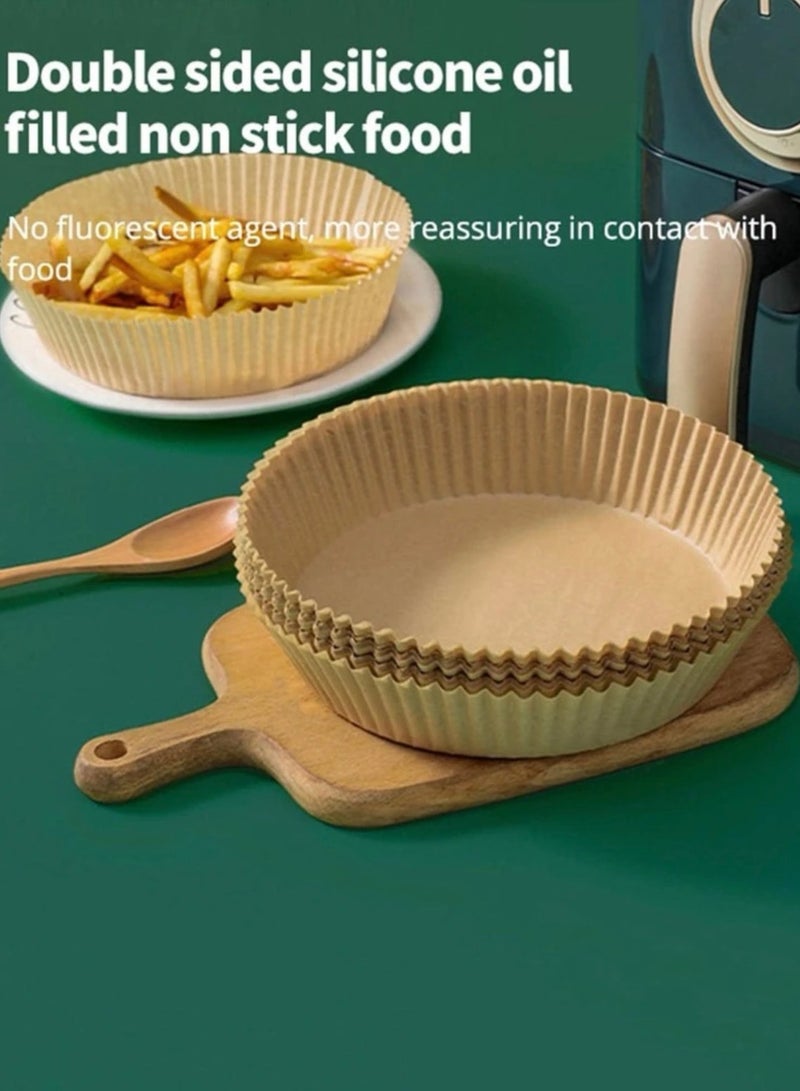 50 بطانات ورقية تستخدم لمرة واحدة في المقلاة الهوائية لون بني 16x4.5 سم - Image 4