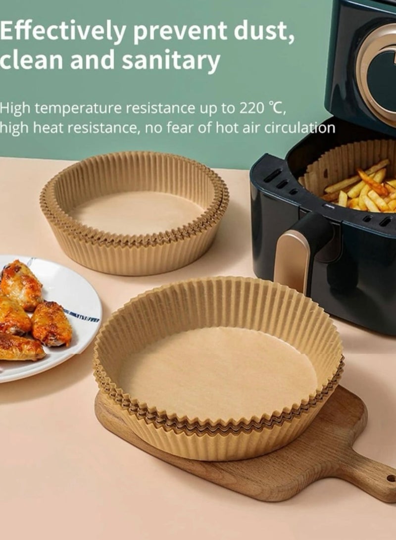 50 بطانات ورقية تستخدم لمرة واحدة في المقلاة الهوائية لون بني 16x4.5 سم - Image 3