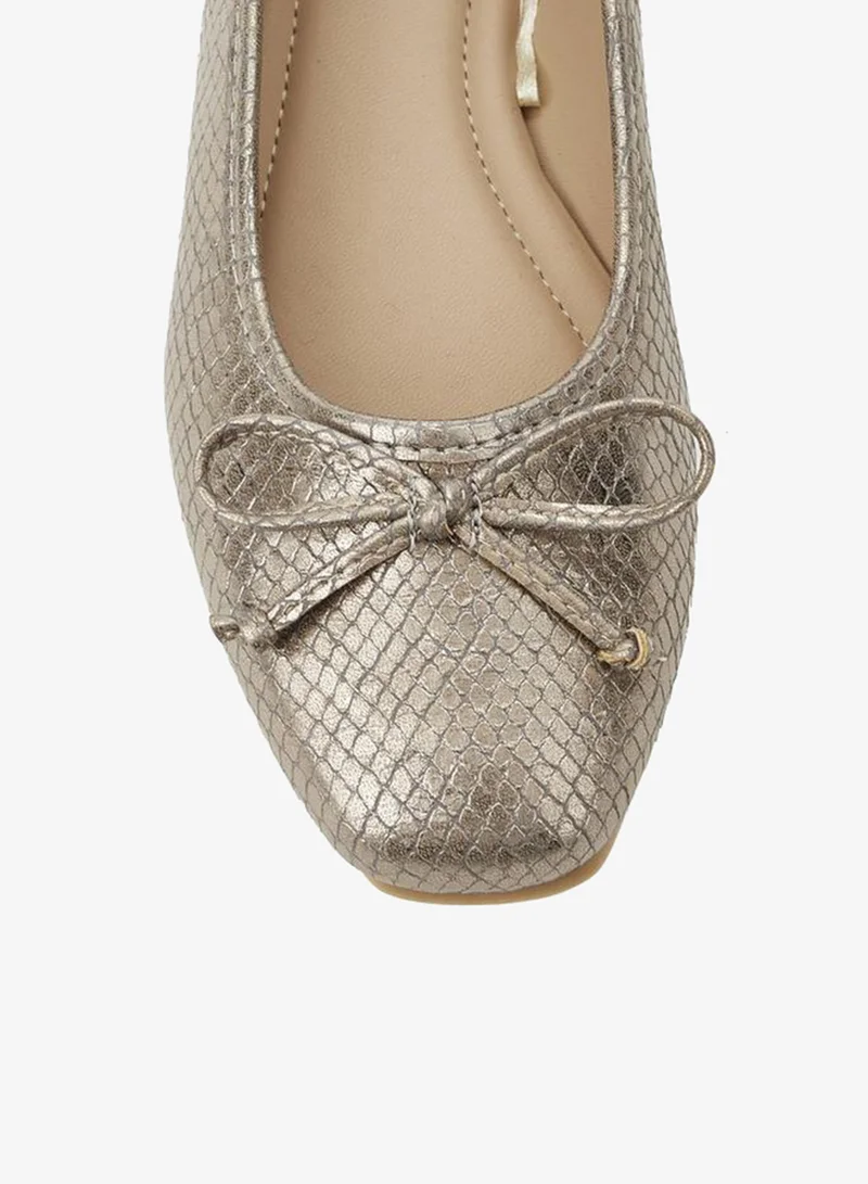 Flora Bella By Shoexpress SILVER Flora Bella Women Slip-On Ballerina Shoes for Women | Best Price UAE