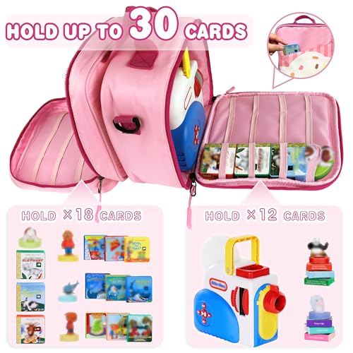 amiumuca Carrying Case Compatible with Little Tikes Story Dream Machine Books Starter SetKids Toys Storage Case for Little Tikes for Storybook Audio Play Characterwith Handle and Shoulder Strap - Image 5