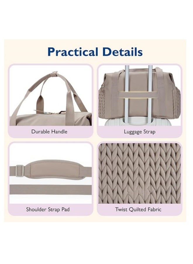 Aethvive Diaper Bag Backpack for Mom - Large Capacity Hospital Bag for Delivery, Baby Travel Tote with Insulated Bottle Pocket & Wipes Case, Waterproof Handbag - Image 2
