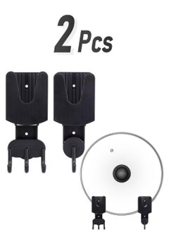 Excefore Pot Lid Holder Wall Mount Plastic Pot Lid Stand Holder Rack Hanging Pan Cover Organizer Self Adhesive with Tape for Kitchen 2 Pcs, Black  - Image 1
