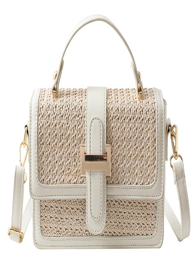 AISIWAN Women’s Trendy Straw Shoulder Bag Straw Crossbody Bags For Women Summer Clutch Purse Vacation Beach Purse Travel Top-Handle - Image 1