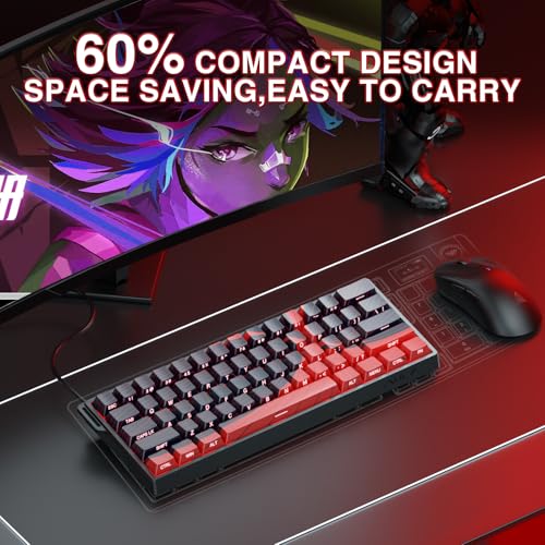 CORBOBO AULA WIN60 HE MAX - 60% Mechanical Gaming Keyboard Wired, Hall Effect Magnetic Switches Hot Swappable, Adjustable Actuation Rapid Trigger Mode, 8000 Hz Polling Rate, 60 Percent Keyboard Compact Design - Image 3