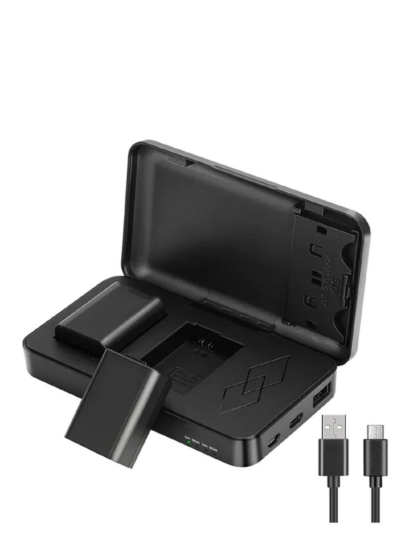 PROBTY NP-FW50 NP FW50 Camera Battery Replacement with Charging Case For Alpha A6000 A6500 A6300 A6400 A7 A7II A7RII A7SII A7S A7S2 A7R Camera