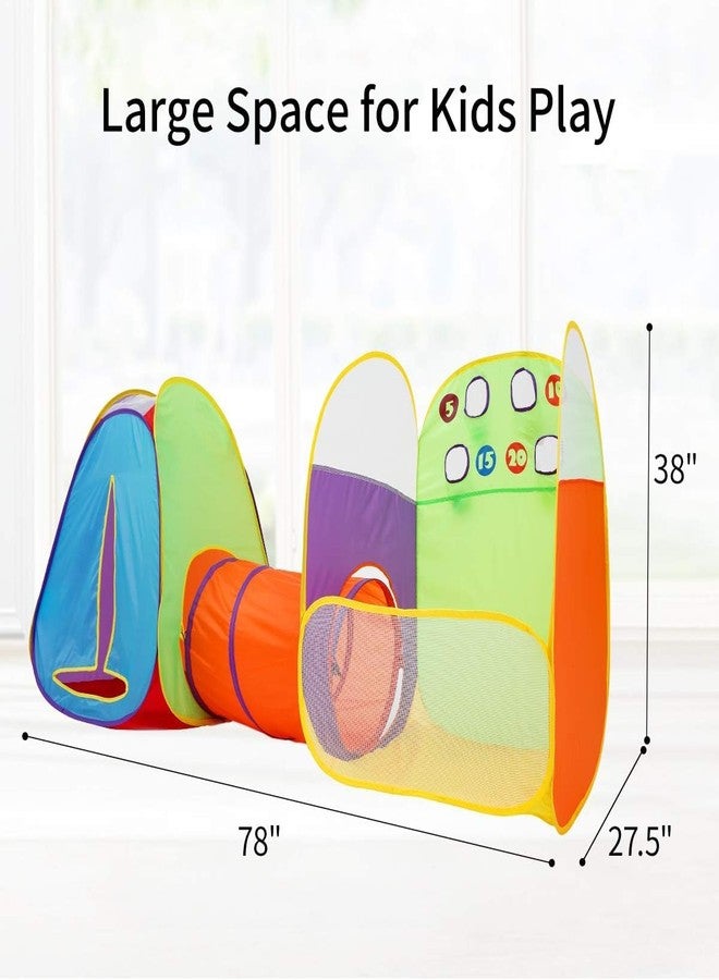 Alvantor® Kids Tent Play Tent Fun Toss It Game Zone 3-in-1 Pop Up Play Tunnel Indoor Outdoor Great Game & Toy Gift for Children (Include 4 Balls) - Image 3