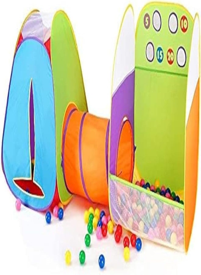 Alvantor® Kids Tent Play Tent Fun Toss It Game Zone 3-in-1 Pop Up Play Tunnel Indoor Outdoor Great Game & Toy Gift for Children (Include 4 Balls) - Image 1