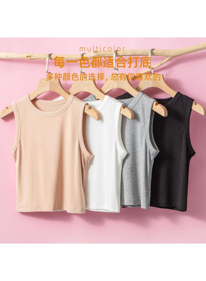 Your Sun Women'S Solid Color Sleeveless Undershirt, Tank Top, And Camisole For Suit Layering - Image 3