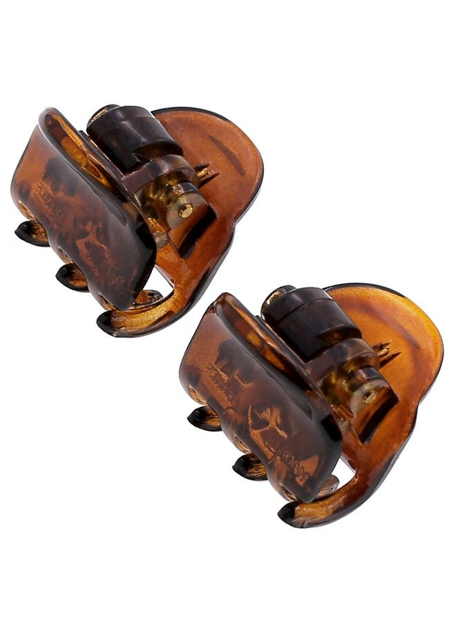 CAMILA Paris Cp3289 French Hair Clip For Women Set Of 2 Small Tortoise Shell Girls Hair Claw Clips Fashion Durable Hair Accessories For Women Ladies Strong Hold No Slip Grip Clamp Made In France - Image 2