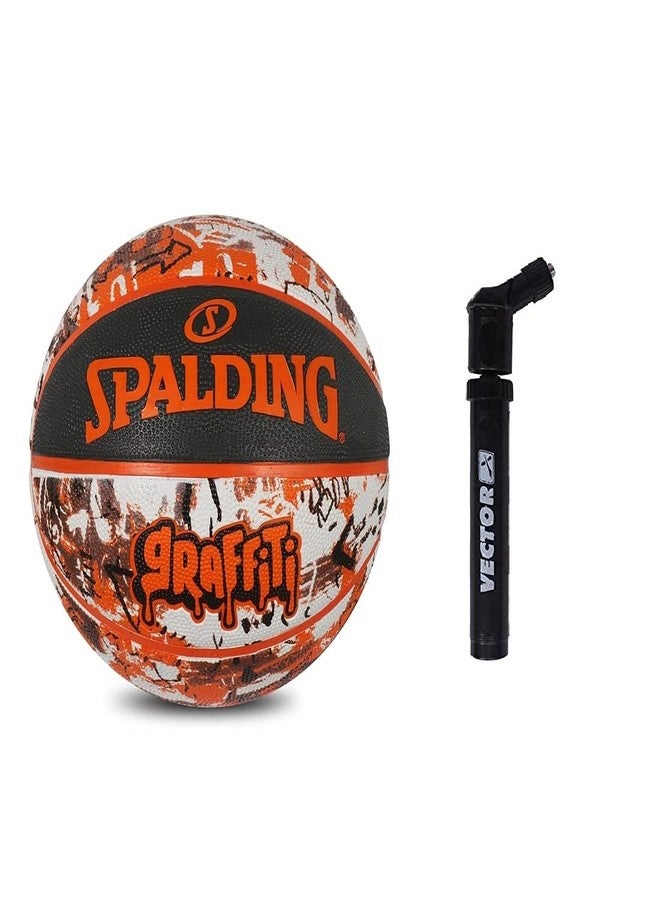 Spalding Graffiti Match NBA Adult Basketball Ball Orange Official Full Size 7 - Image 1