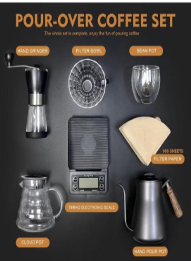 Denx Coffee Maker Kit, 12pcs Coffee Accessories Tools with Portable Carrying Bag - Image 3