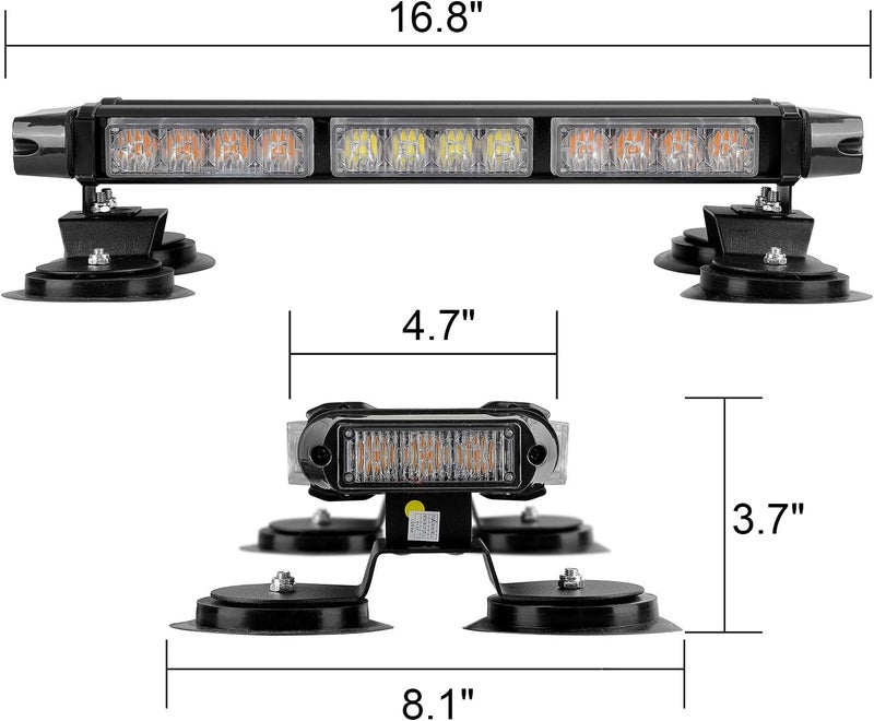 ASPL 16.8 Inch LED Strobe Flashing Light Bar - Image 3
