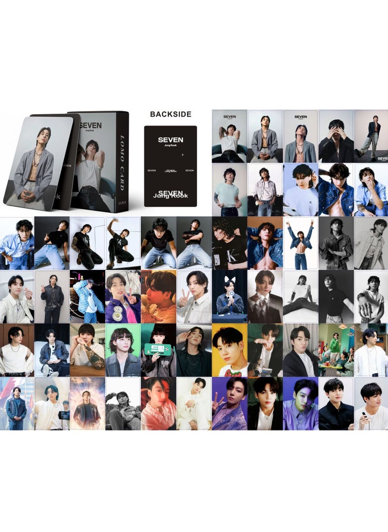 Seven 55 Piece BTS Kpop Bangtan Boys Jungkook Solo Photo Seven New Album Lomo Card  - Image 2