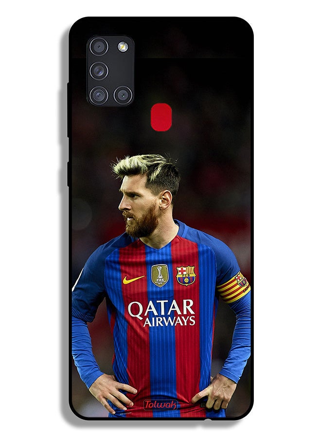 Tolwak Samsung Galaxy A21s Protective Case Cover Messi Barcelona - Image 1