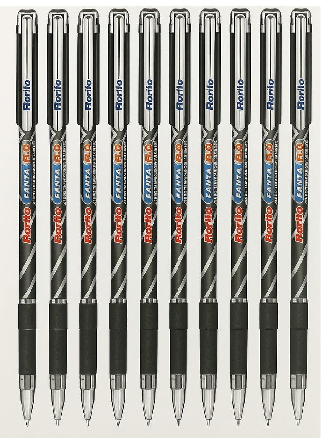 FIRST CLICK Rorito's Fantaflo Black 20 Ball Pens | Smooth Writing Ballpoint Pen with Dotted Grip | 1.0 mm Waterproof Ink | Ideal for Exams, OMR Sheets, and Everyday Writings (Black Ink) - Image 3