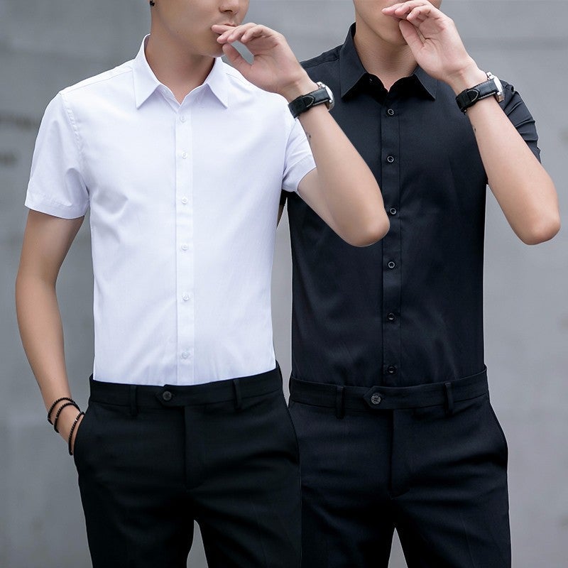 White Shirt Men'S Long-Sleeved Non-Ironing Slim-Fit Anti-Wrinkle Business Work Clothes Autumn Professional Dress Men'S Shirt - Image 5
