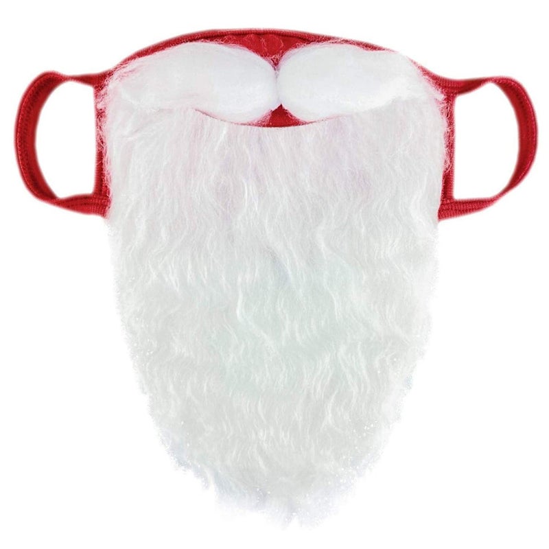 Red Face Mask: Cotton Blend, Breathable Soft Comfortable, Lightweight Outdoor Protection - Full Nose Mouth Coverage Party Mask for Christmas Holiday Celebrations, Hikers, Bikers, Masquerade Events - Image 1