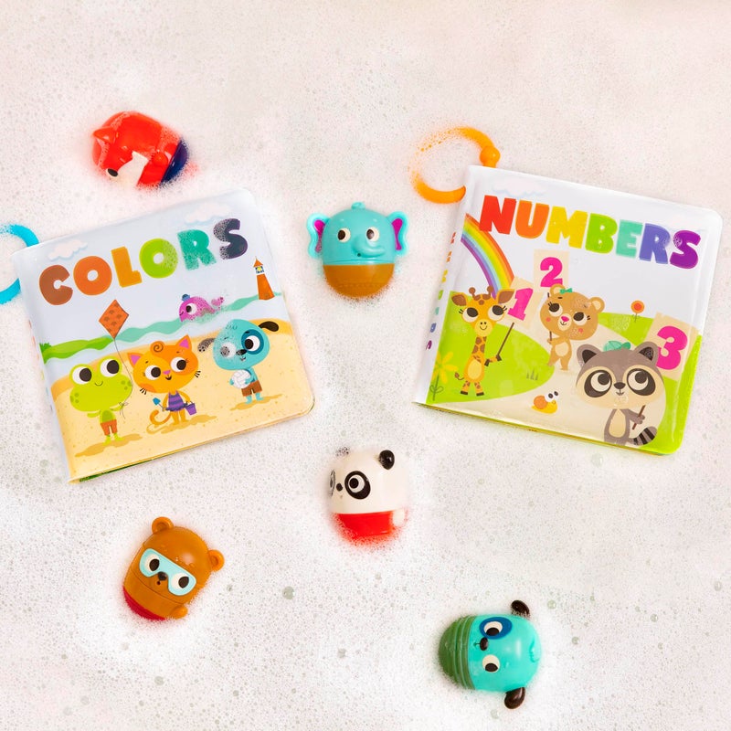 B. toys - Baby Bath Book - Educational Book for Babies - Book About Numbers - Waterproof Bathtub Toys - 6 Months + - Tub Time Books - Numbers - Image 2