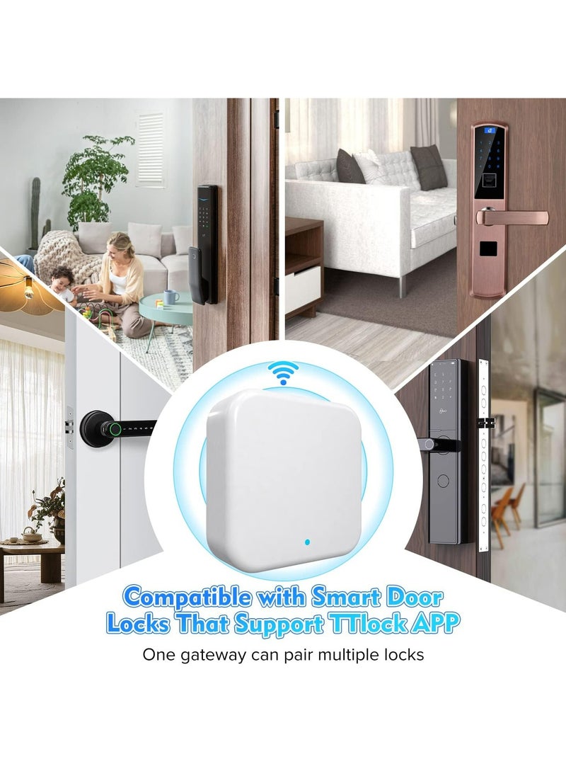 CMGTYYD - Smart Wi-Fi Gateway, G2 Hub for Keyless Entry Door, Paired with Smart Door Lock to Realize APP Remote Control Support Voice and Remote Control with TT Lock App, Compatible with Alexa and Google Home - Image 1