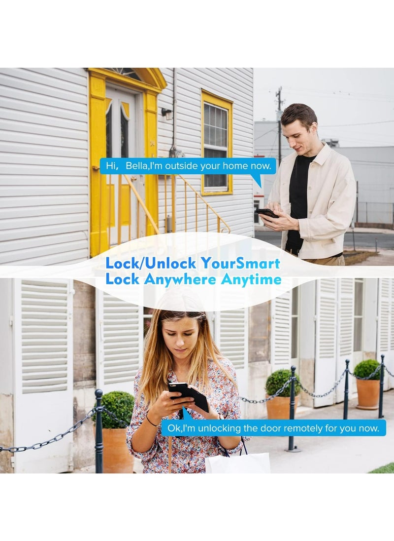 CMGTYYD - Smart Wi-Fi Gateway, G2 Hub for Keyless Entry Door, Paired with Smart Door Lock to Realize APP Remote Control Support Voice and Remote Control with TT Lock App, Compatible with Alexa and Google Home - Image 1
