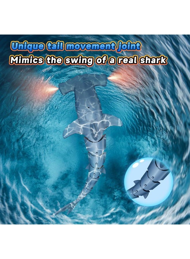 fygurso Remote Control Shark Toys High Simulation, Summer Water Toys for Kids, Ideal Gifts for Boys Ages 6+, Party Fun Games for Pool & Bath (Blue) - Image 4