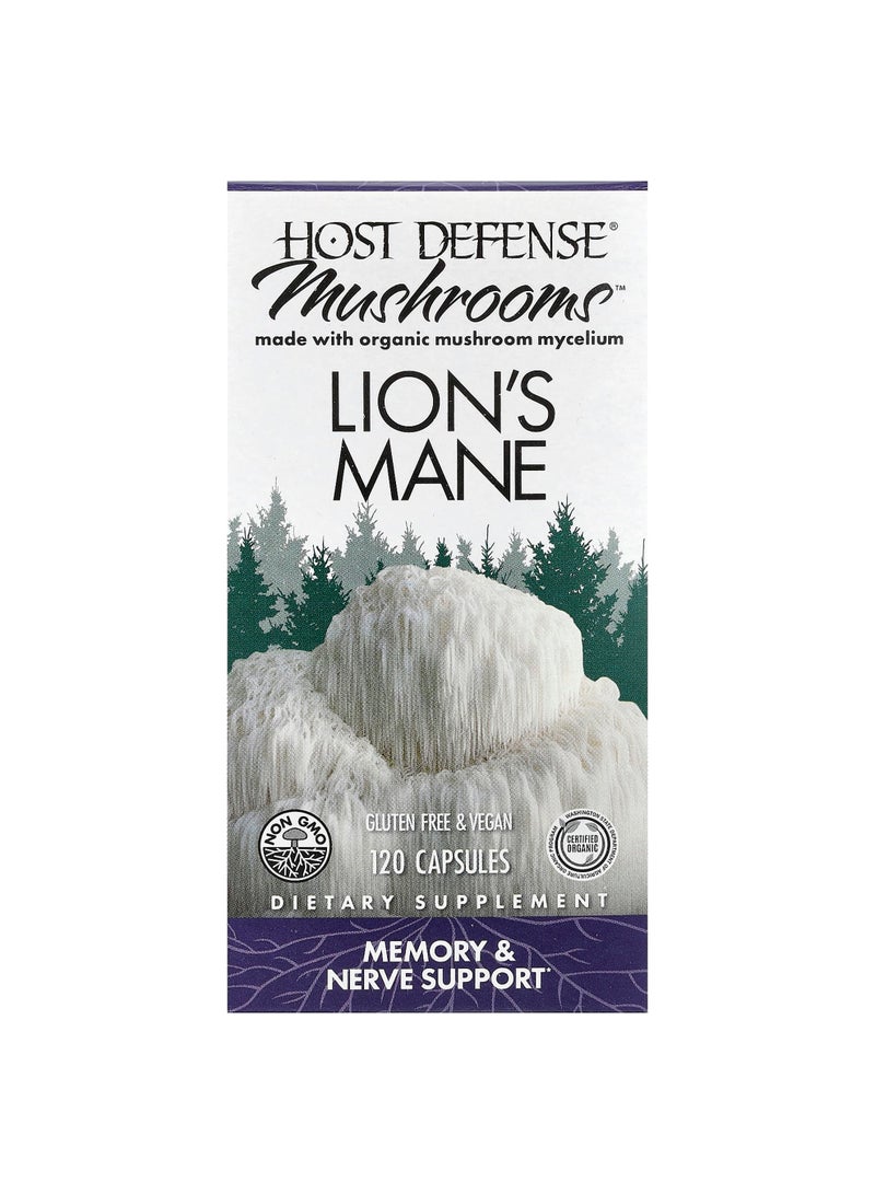 Mushrooms™, Lion's Mane, 120 Capsules (0.5 g per Capsule)