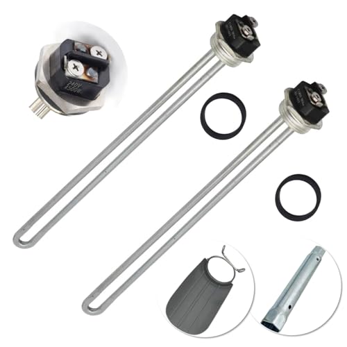 DROMIX Water Heater Elements, 2 PCs Pack 4500W/240V, the Pack Including Element Wrench and Element Quick Change Tool, Fits Most Models of Dual Element Eletrical Water Heaters, 2PC4500W_WRQU_EWH - Image 1