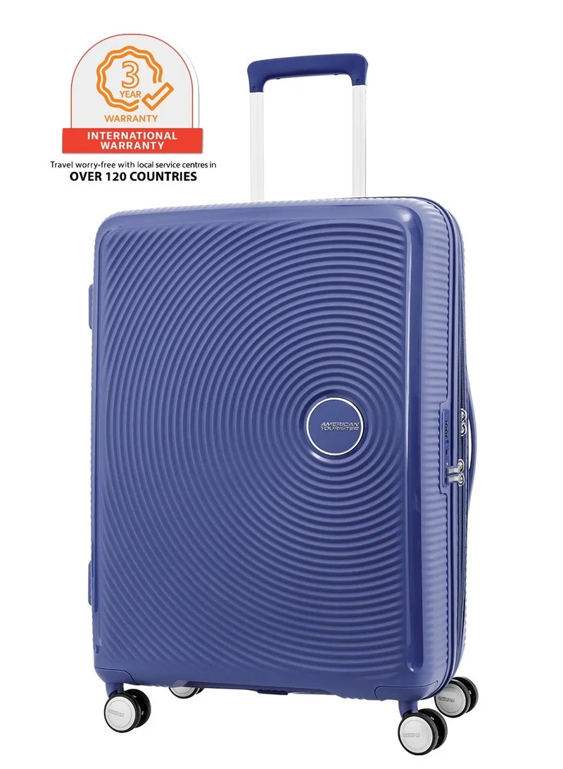 Curio Suitcase, Check-In Size 69 cm / 25 inch, 4 Spinner Wheels, Hard Top, Polypropylene, Ultramarine|DuoSaf™ Security Zipper|Spacious Interior|Expandable|TSA 008 Lock|Lightweight - 3 Years International Warranty