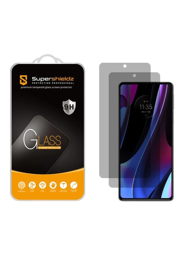 Supershieldz (2 Pack) (Privacy) Anti Spy Screen Protector Designed for Motorola Edge+ / Plus (2022 Model Only) and Motorola Edge+ / Plus 5G UW, Tempered Glass, Anti Scratch, Bubble Free - Image 1
